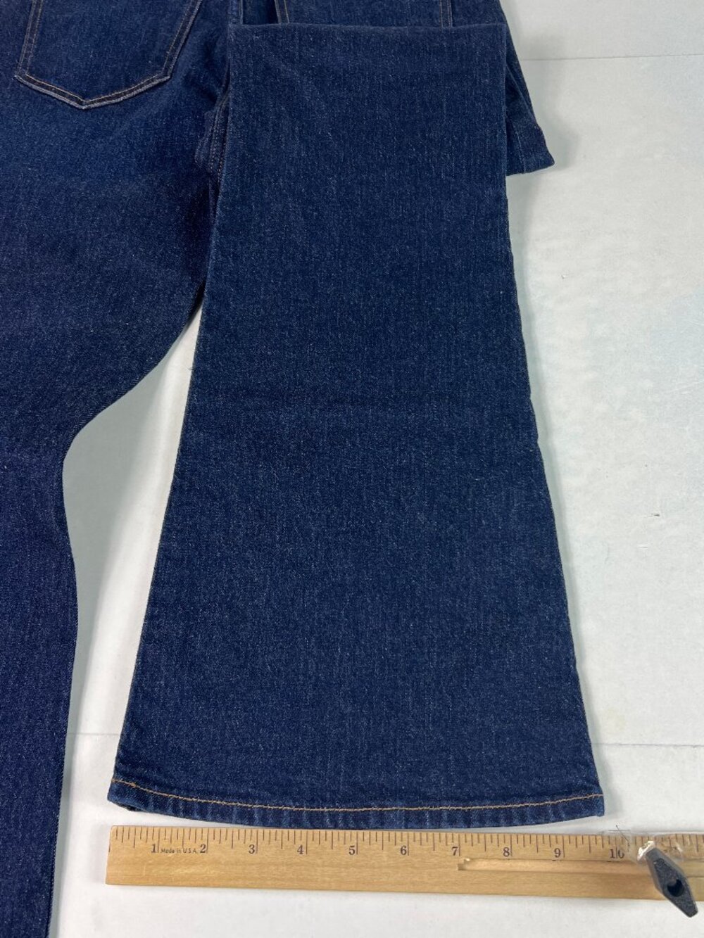 Abercrombie Fitch Jeans Women's 28x30* Boot Cut High Rise Dark Blue Denim Tag 27 - Picture 11 of 16